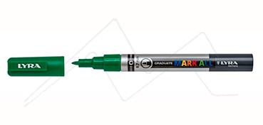 Lyra Graduate Mark All 0.7mm Permanent Art Marker (Sap Green, Pack of 6)