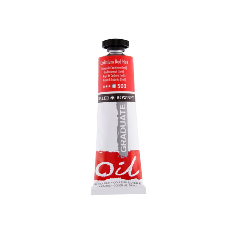 Daler-Rowney Graduate Oil Colour Paint Metal Tube (38ml, Cadmium Red Hue-503), Pack of 1