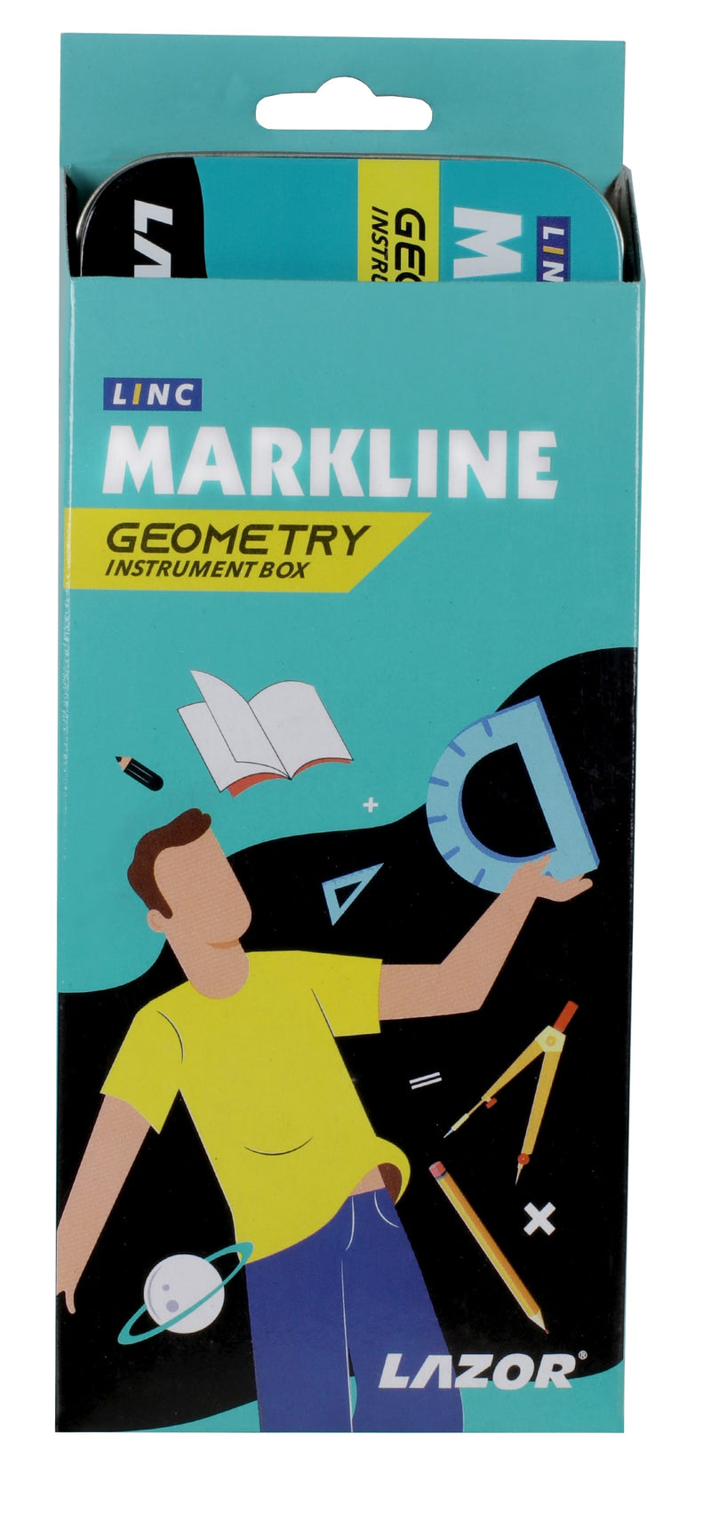 Linc Markline Mathematical Geometry Box (Blue, Pack of 1)