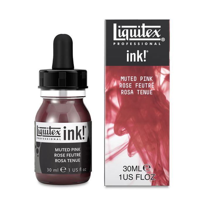 Liquitex Special Release Muted Collection, Professional Acrylic Ink! 1-oz Jar - Muted Pink