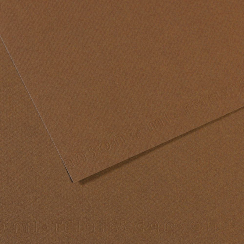 Canson Mi-Teintes 160 GSM Embossed 50 x 65 cm Coloured Paper Sheets (Sepia,25 Sheets)