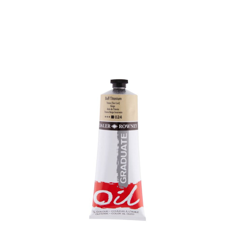 Daler-Rowney Graduate Oil Colour Paint Metal Tube (200ml, Buff Titanium-024) Pack of 1