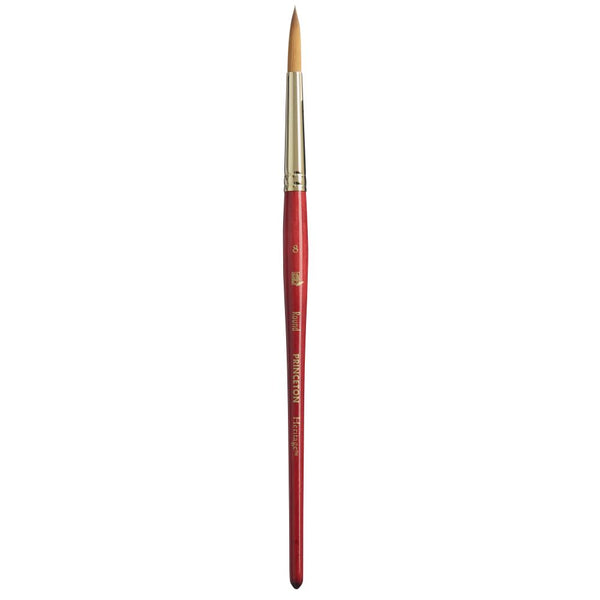 Princeton Heritage Short Handle Round Paint Brush (Size-8)
