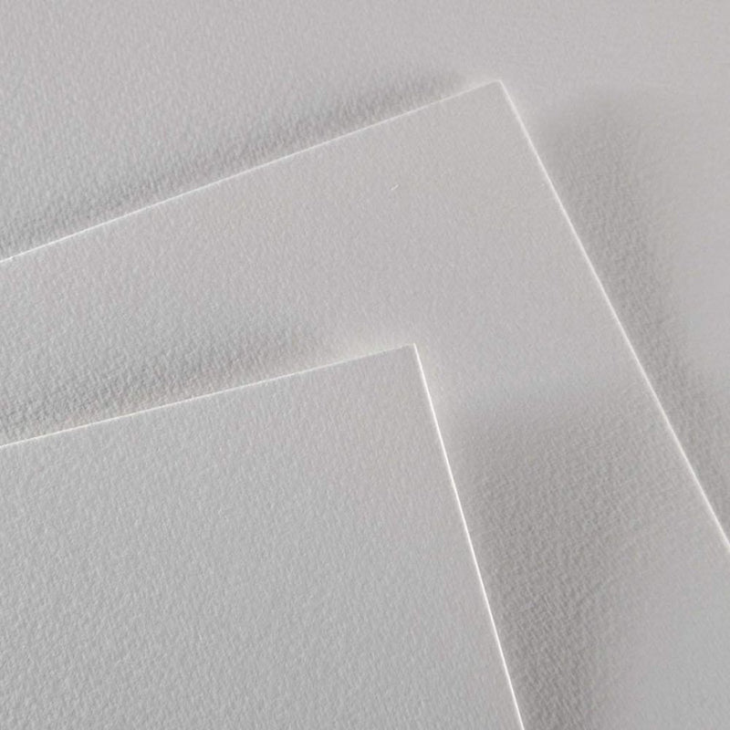 Canson Acrylic 400 GSM Cold Pressed 50 x 65 cm Paper Sheets (White, 25 Sheets)