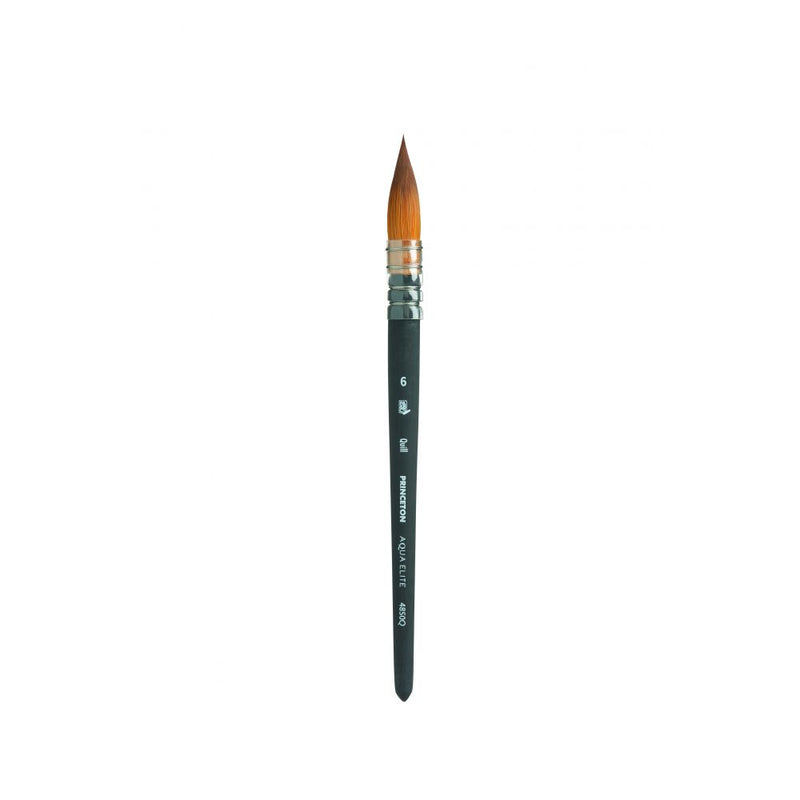 Princeton Aqua Elite Short Handle Quill Paint Brush (No 6)