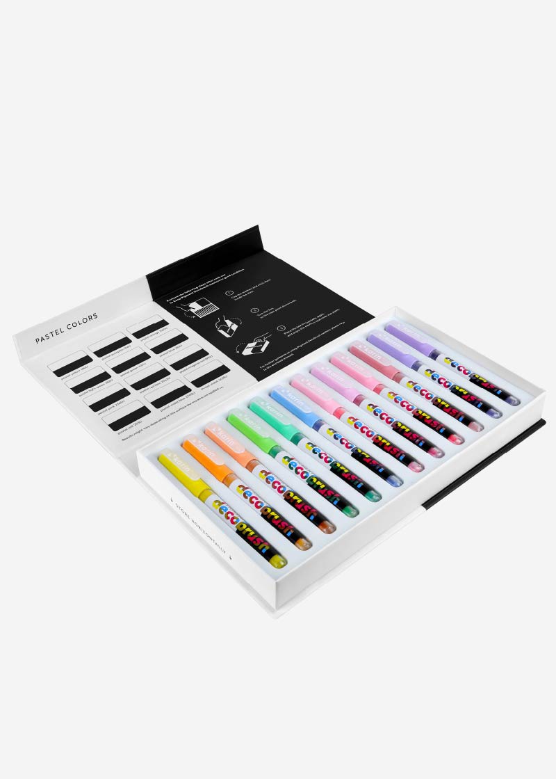 Karin Deco Brush Pigment Pastel Colors Collection 12 colors