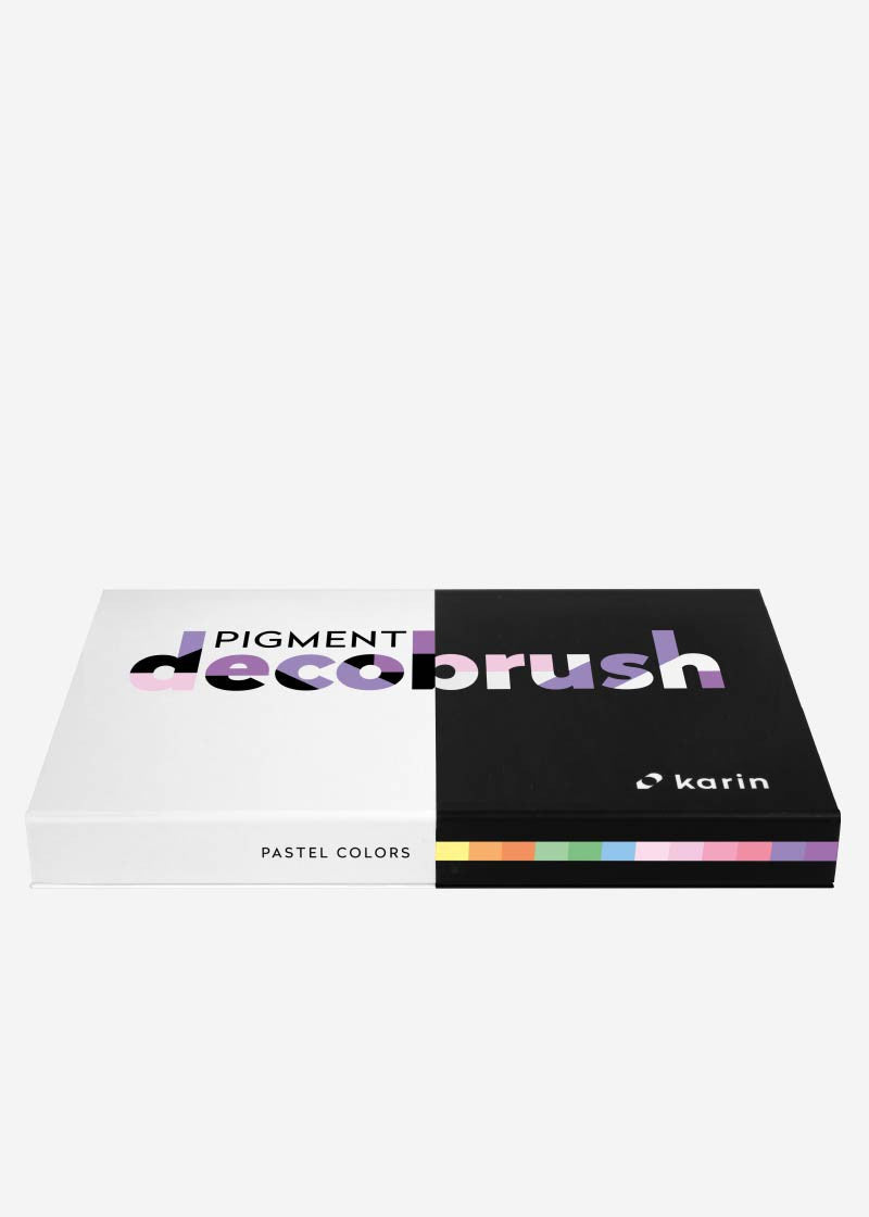 Karin Deco Brush Pigment Pastel Colors Collection 12 colors