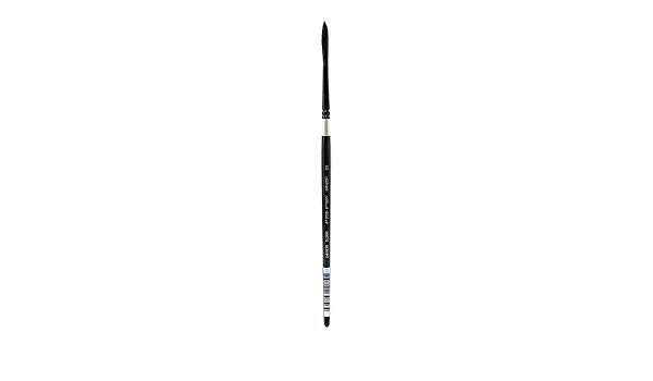 Silver Brush 3007S-6 Black Velvet Short Handle Blend Risslon Brush, Script Liner, Size 6