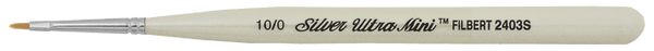 Silver Brush 2403S-10/0 Ultra Mini Filbert Brush Sizes:10/0