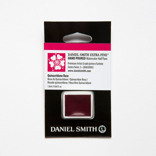 DANIEL SMITH Extra Fine Hand Poured Watercolor Half Pans (Quinacridone Rose)
