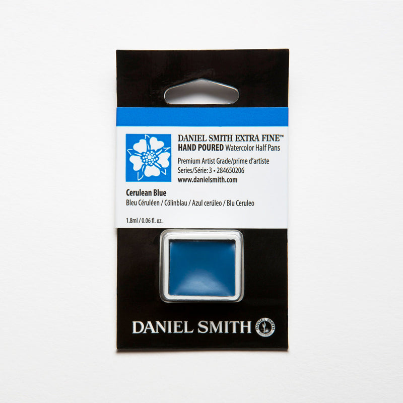 DANIEL SMITH Extra Fine Watercolor Cerulean Blue Half Pan