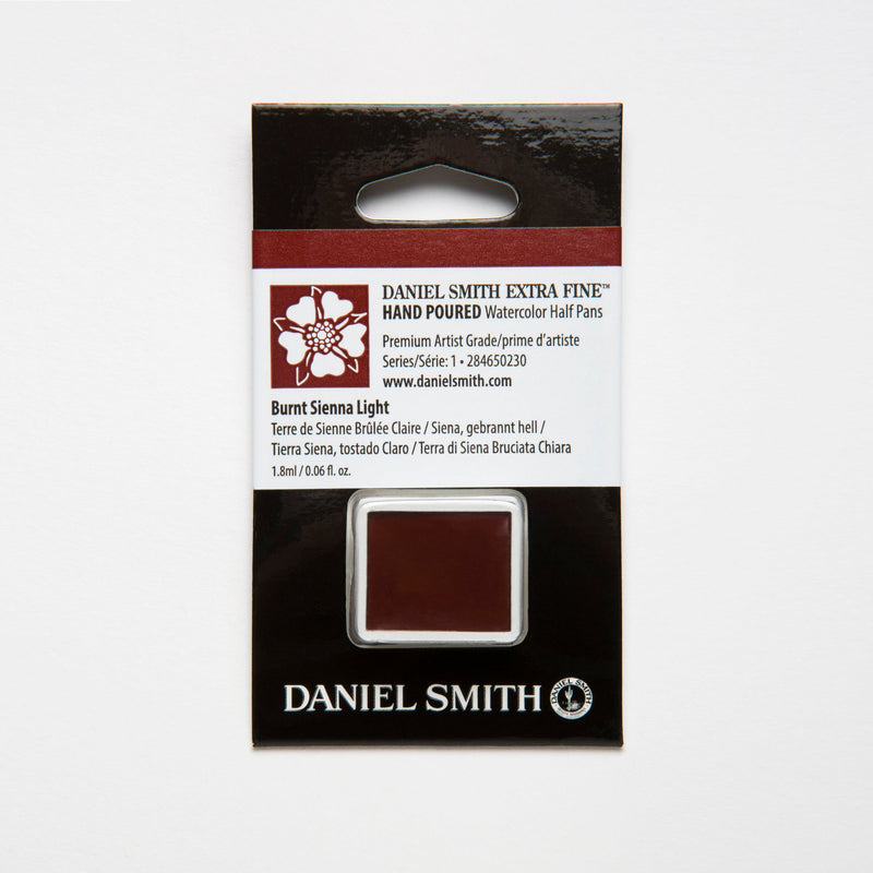 DANIEL SMITH Extra Fine Watercolor Burnt Sienna Light Half Pan