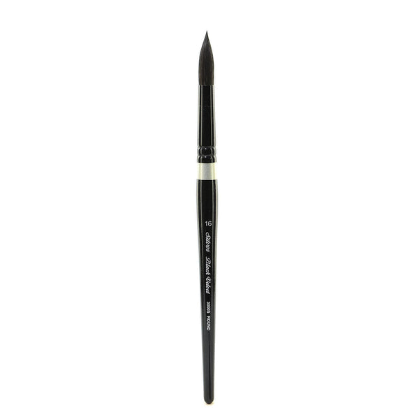 Silver Brush 3000S-16 Black Velvet Short Handle Blend Brush, Round, Size 16