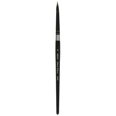 Silver Brush 3000S-8 Black Velvet Short Handle Blend Brush, Round, Size 8