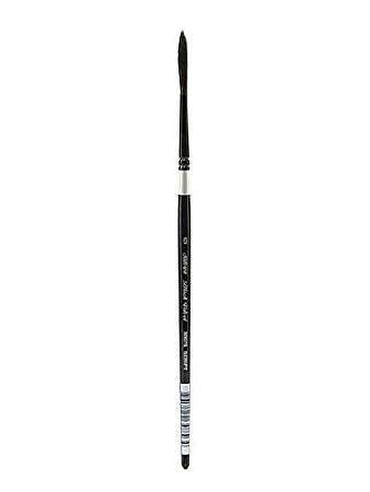 Silver Brush 3007S-6 Black Velvet Short Handle Blend Risslon Brush, Script Liner, Size 6