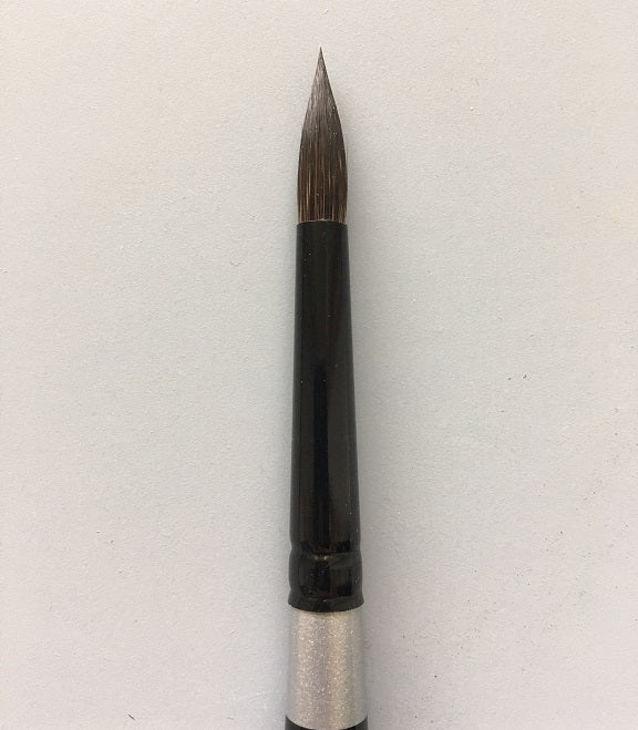 Silver Brush 3000S-4 Black Velvet Short Handle Blend Brush, Round, Size 4