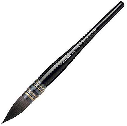 Da Vinci Watercolor Series 498 Casaneo Paint Brush, Round Quill New Wave Synthetics, Size 8