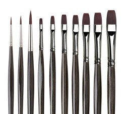 Da Vinci Series 5405 Top Acryl Gift Can Brushes For Acrylic & Oil, Set Of 10