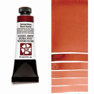 Daniel Smith Extra Fine Watercolor Colors Tube, 15ml, (Quinacridone Burnt Scarlet)