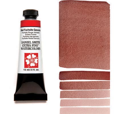Daniel Smith Extra Fine Watercolor Colors Tube, 15ml, (Red Fuchsite Genuine)