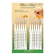 Silver Brush Ultra Mini Brush Sets (Detail Painting Set) - Set of 12
