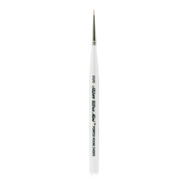 Silver Brush 2400S-20/0 Ultra Mini Pointed Round Brush Sizes 20/0