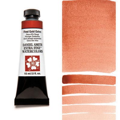 DANIEL SMITH Extra Fine Watercolor 15ml Paint Tube, Fired Gold Ochre