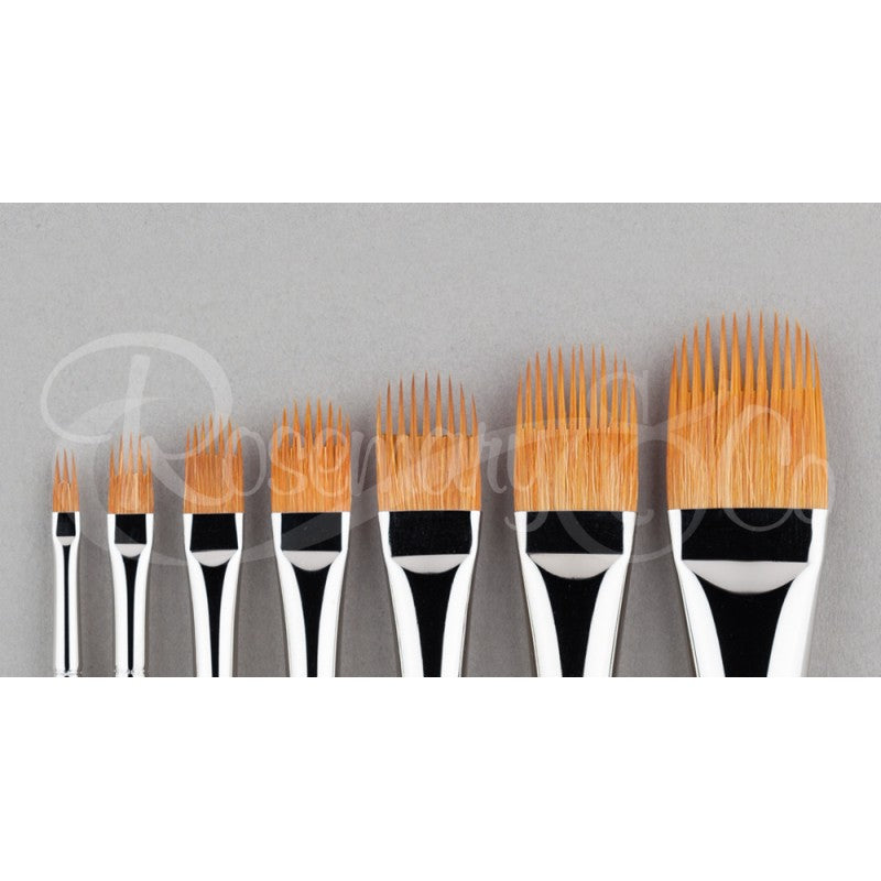 ROSEMARY SERIES 2230SH NEW 'SPIKY COMBER' GOLDEN SYNTHETIC ( SHORT HANDLE) INDVIDUAL BRUSHES