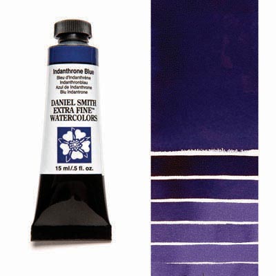 Daniel Smith Extra Fine Watercolor 15ml Paint Tube, Indanthrone Blue