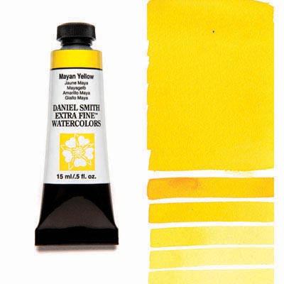 Daniel Smith Extra Fine Watercolor 15ml Paint Tube, Mayan Yellow