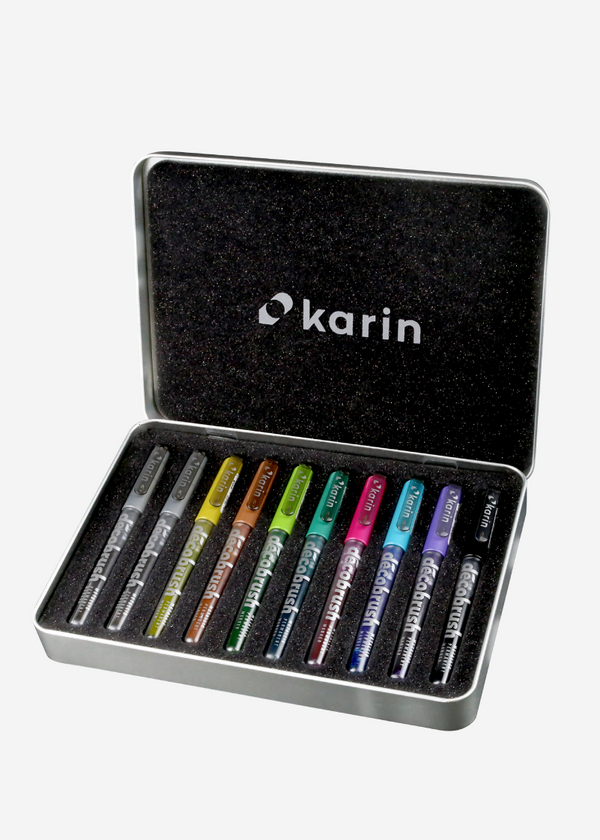 Karin brush marker Déco Metallic 10 Colours set