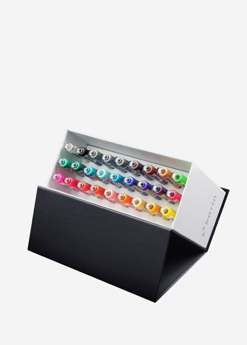 Karin BrushMarker Pro Mini Box 26 colours + Blender Set
