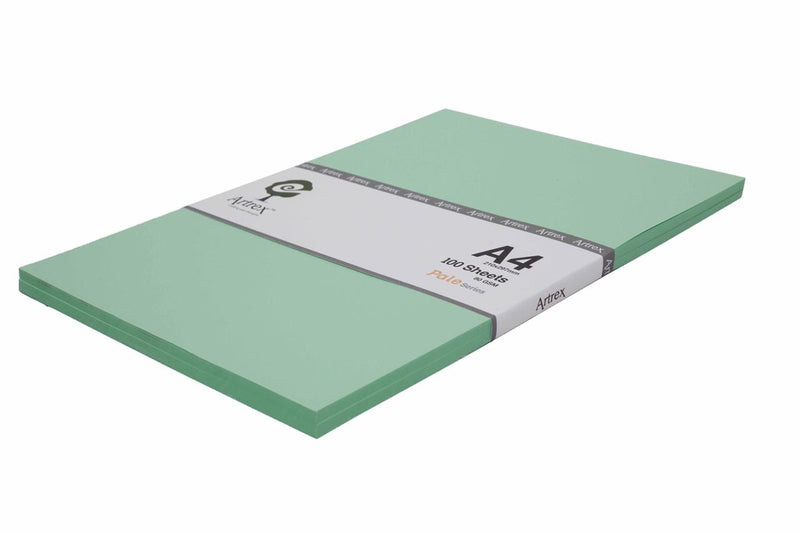 Artrex A4 Color Paper Pale Green 80 GSM (Pack of 100 Sheets)