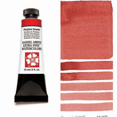 Daniel Smith Extra Fine Watercolor Colors Tube, 15ml, (Perylene Scarlet)