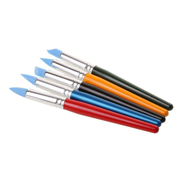 Asint Color Shapers 5Pcs Soft Clay Color Shaper Tips Sculpting Painting Tools For Potter Studio