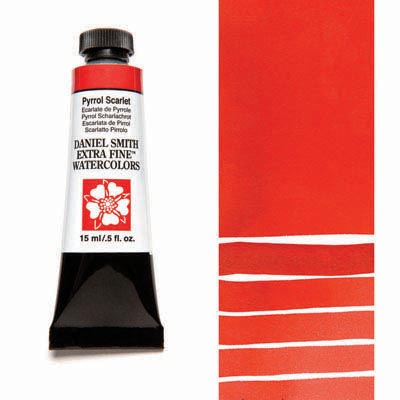 Daniel Smith Extra Fine Watercolor Colors Tube, 15ml, (Pyrrol Scarlet)
