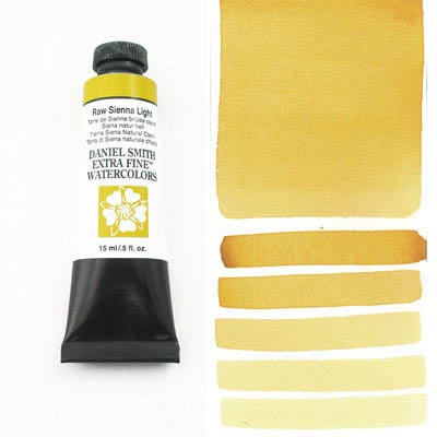 Daniel Smith Extra Fine Watercolor Colors Tube, 15ml, (Raw Sienna Light)