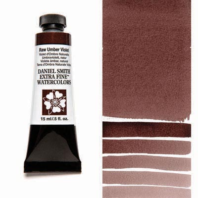 Daniel Smith Extra Fine Watercolor Colors Tube, 15ml, (Raw Umber Violet)