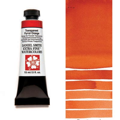 Daniel Smith Extra Fine Watercolor Colors Tube, 15ml, (Transparent Pyrrol Orange)