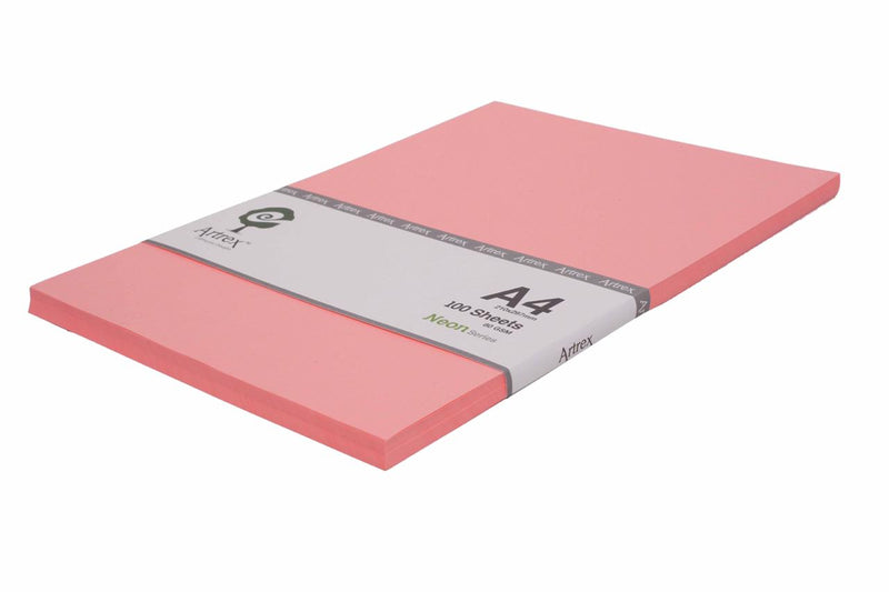 Artrex A4 Color Paper Pale Pink 80 GSM (Pack of 100 Sheets)