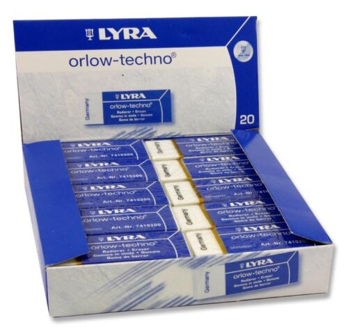 Lyra Eraser Vinile Orlow - Techno, Non-PVC (Pack of 20)