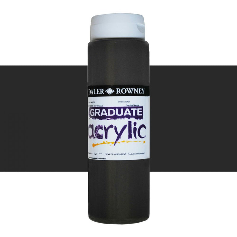 Daler-Rowney Graduate Acrylic Colour Paint Tube (500ml, Raw Umber-247) Pack of 1
