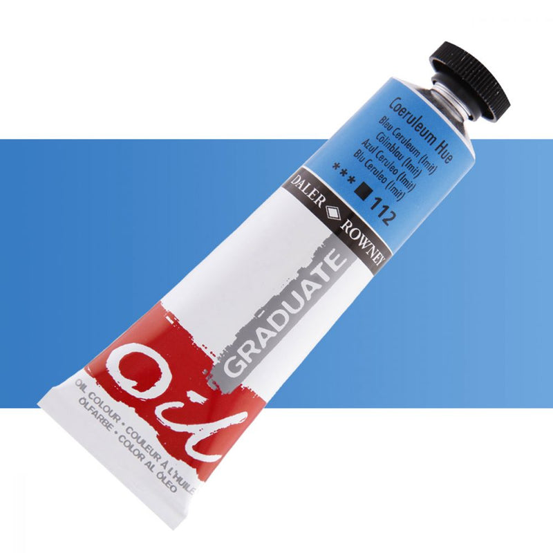 Daler-Rowney Graduate Oil Colour Paint Metal Tube (38ml, Coeruleum Hue-112), Pack of 1