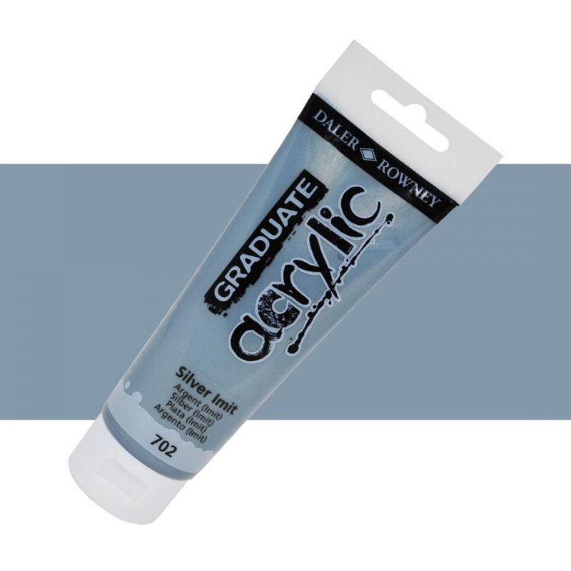 Daler-Rowney Graduate Acrylic Colour Paint Tube (75ml, Silver Imit-702), Pack of 1