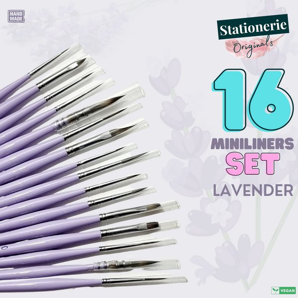 Stationerie Lavender MiniLiners Set Of 16