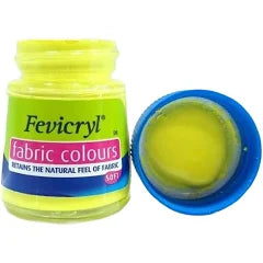 Fevicryl Fabric Acrylic Colour 15 ml No-11 Lemon Yellow, Pack of 2