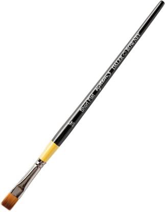Daler-Rowney System3 Short Handle Flat Paint Brush (1/4in, Series 55) Pack of 1
