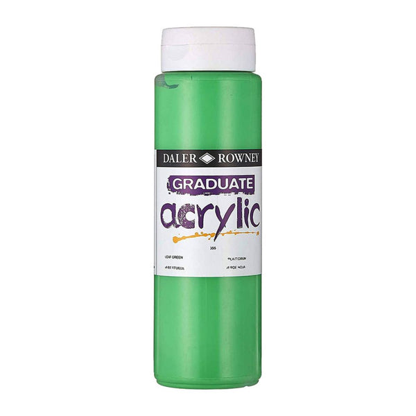 Daler-Rowney Graduate Acrylic Colour Paint Tube (500ml, Leaf Green-355) Pack of 1