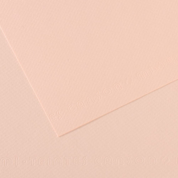 Canson Mi-Teintes 160 GSM Embossed 50 x 65 cm Coloured Paper Sheets (Dawn Pink,25 Sheets)