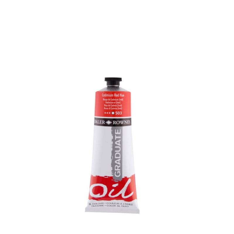 Daler-Rowney Graduate Oil Colour Paint Metal Tube (200ml, Cadmium Red Hue-503) Pack of 1